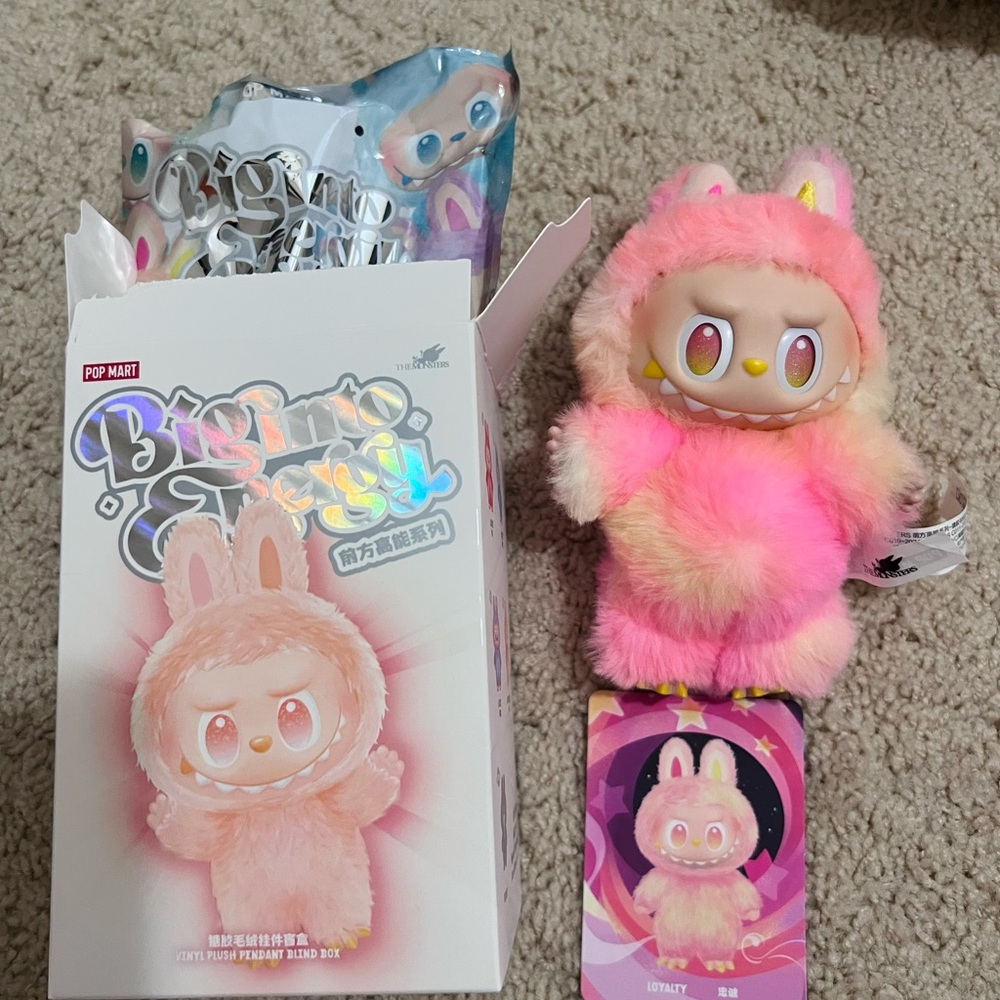 Authentic Pop Mart Big Into Energy Labubu - LOYALTY